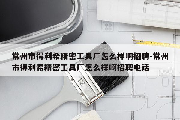 常州市得利希精密工具厂怎么样啊招聘-常州市得利希精密工具厂怎么样啊招聘电话
