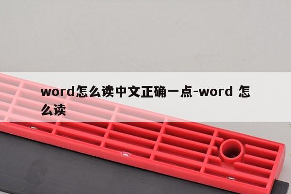 word怎么读中文正确一点-word 怎么读