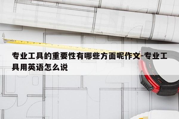 专业工具的重要性有哪些方面呢作文-专业工具用英语怎么说