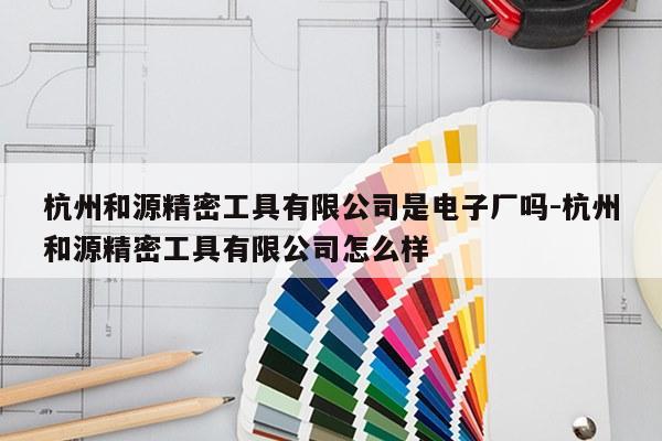 杭州和源精密工具有限公司是电子厂吗-杭州和源精密工具有限公司怎么样