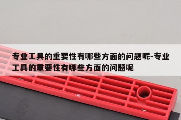 专业工具的重要性有哪些方面的问题呢-专业工具的重要性有哪些方面的问题呢