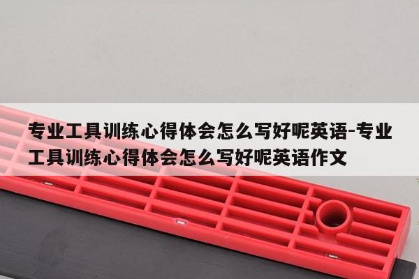 专业工具训练心得体会怎么写好呢英语-专业工具训练心得体会怎么写好呢英语作文
