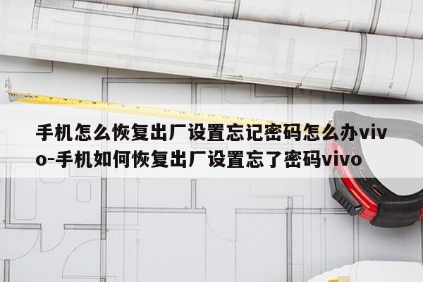 手机怎么恢复出厂设置忘记密码怎么办vivo-手机如何恢复出厂设置忘了密码vivo