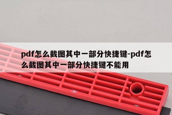 pdf怎么截图其中一部分快捷键-pdf怎么截图其中一部分快捷键不能用