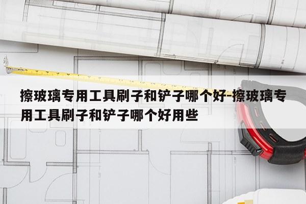 擦玻璃专用工具刷子和铲子哪个好-擦玻璃专用工具刷子和铲子哪个好用些