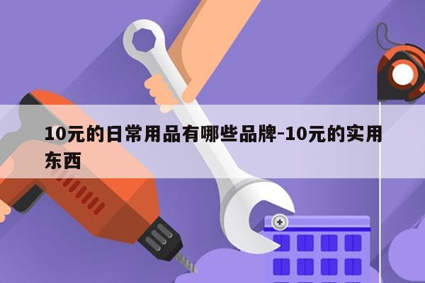 10元的日常用品有哪些品牌-10元的实用东西