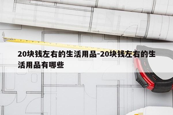 20块钱左右的生活用品-20块钱左右的生活用品有哪些