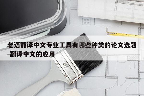 老语翻译中文专业工具有哪些种类的论文选题-翻译中文的应用