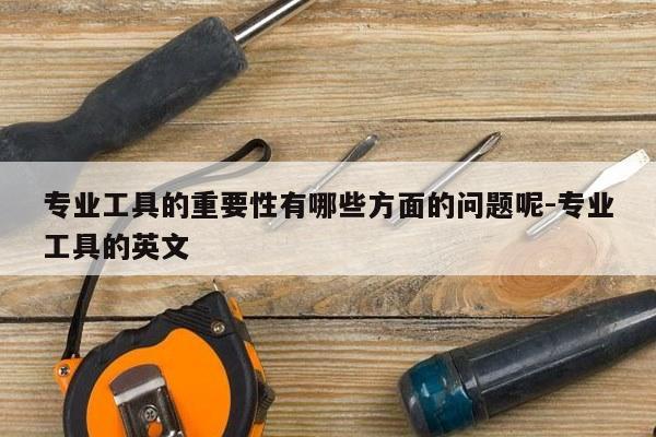 专业工具的重要性有哪些方面的问题呢-专业工具的英文