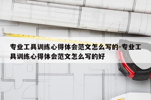 专业工具训练心得体会范文怎么写的-专业工具训练心得体会范文怎么写的好