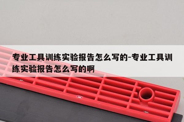 专业工具训练实验报告怎么写的-专业工具训练实验报告怎么写的啊