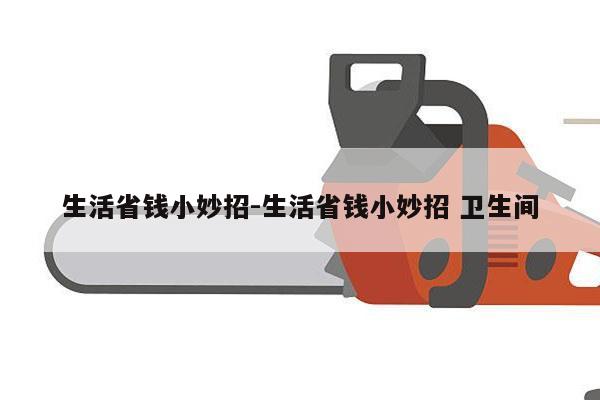 生活省钱小妙招-生活省钱小妙招 卫生间